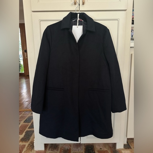 Max Mara Leisure Blu Notte Clava Coat NWT Size 6 - Picture 1 of 14